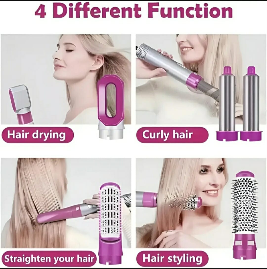 5 in 1 Hair Dryer & Hot Air Brush