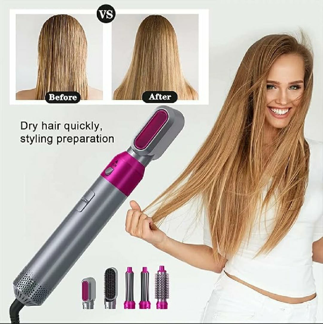 5 in 1 Hair Dryer & Hot Air Brush