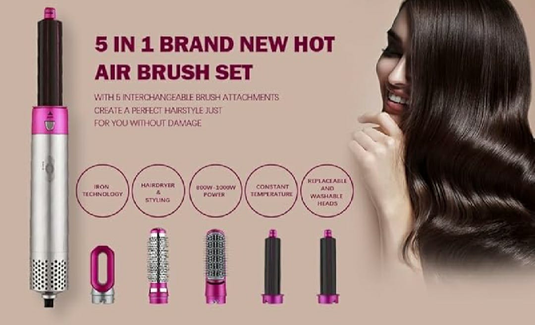 5 in 1 Hair Dryer & Hot Air Brush