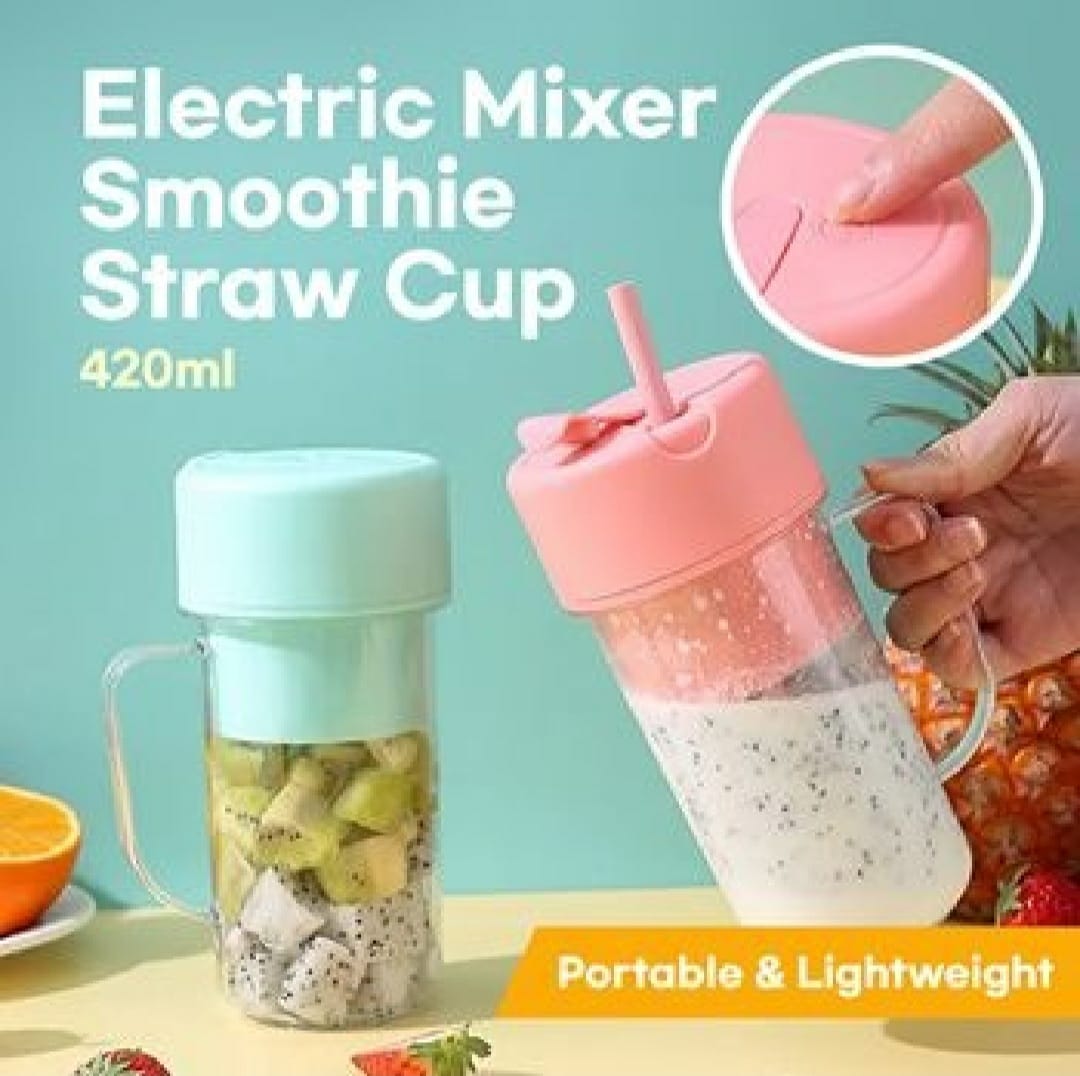 2 in 1 PORTABLE JUICE WITH STRAW