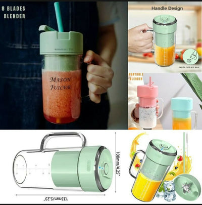 2 in 1 PORTABLE JUICE WITH STRAW